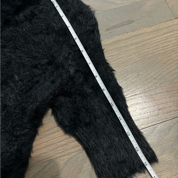 Anthropologie Knitted & Knotted Black Faux Knit Sweater. Like new! S - Picture 10 of 11